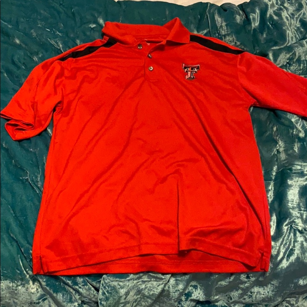 Collared short sleeve texas tech shirt